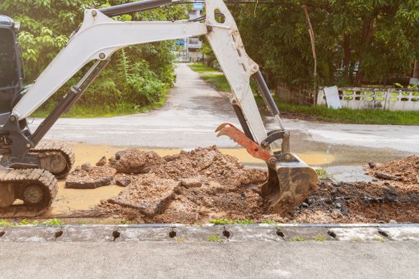Water Line Excavation in Decatur