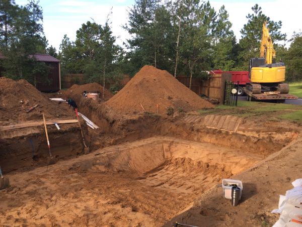 Pool Site Excavation in Decatur
